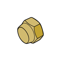 Гайка заглушка 1/4 N5-4