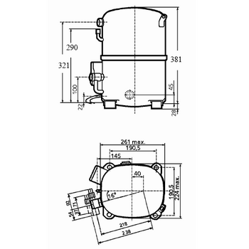 Компрессор Tecumseh TAG4561T_F1 T TC